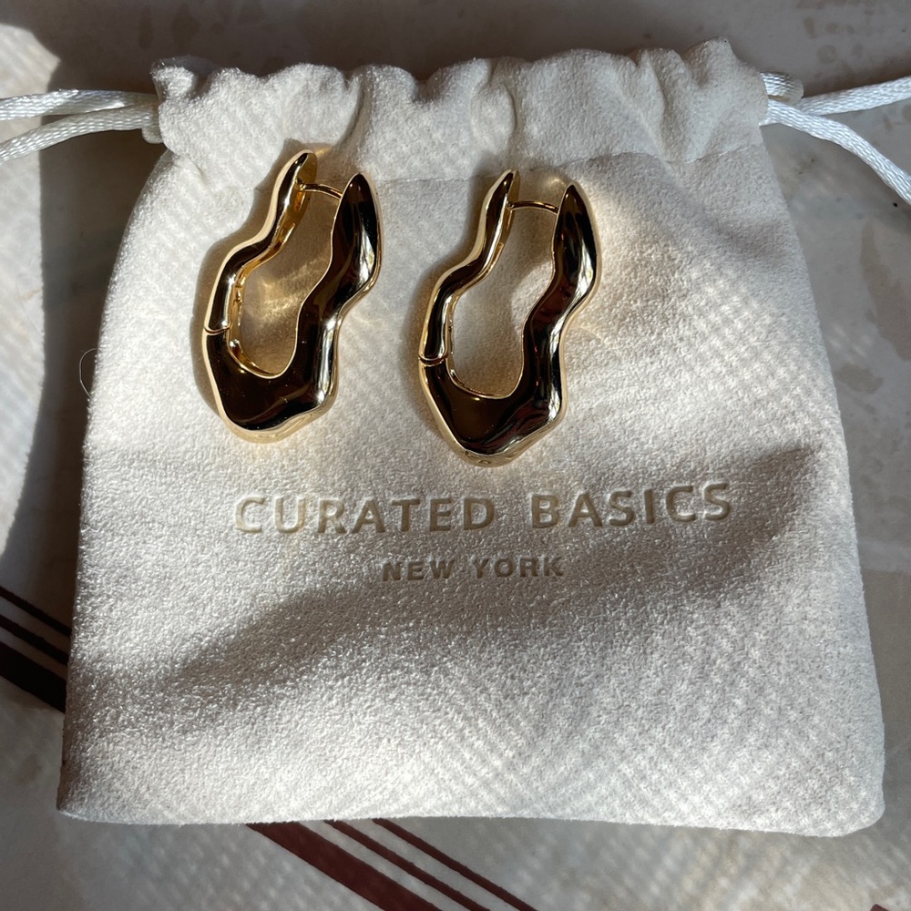 Unfold Recycled hoop earrings